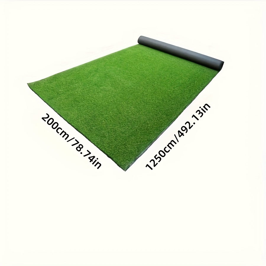 TEMU Long Size Artificial Grass, Water Filtering Lawn Mats, Large Size Pet Mat, Non-slip Mat For Home Patio Football Field Golf Playground Kindergarten, Grass Height 1.18in.