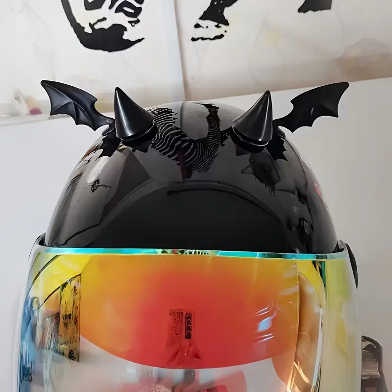 a set motorcycle helmet accessories devil horns - Temu Kuwait a set motorcycle helmet accessories devil horns - Temu Kuwait