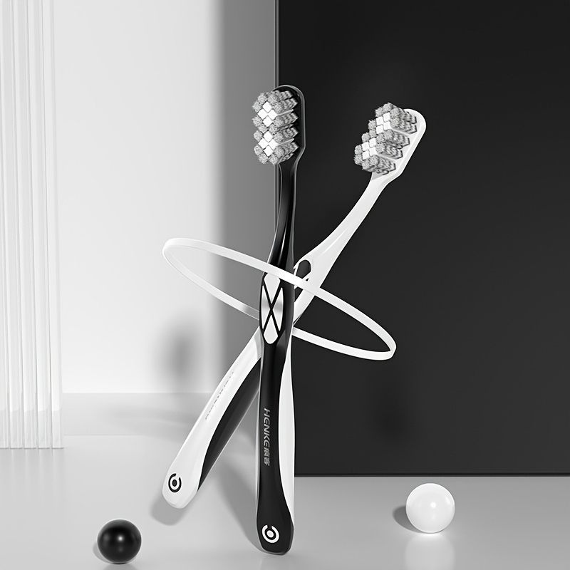 Toothbrush Designed For Tough Stain Removal, Against, Tea, And Other Discolorations - Features Firm Bristles Suitable For Adults, Ideal For Dental Cleaning, Polypropylene Bristles For Men