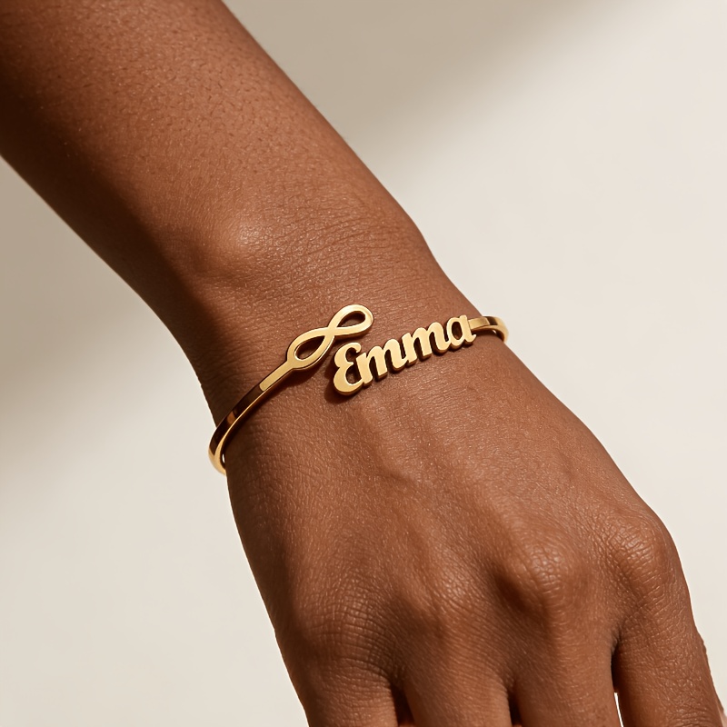 Custom New Personalized Fashionable Minimalist Infinity Loop DIY Bracelet