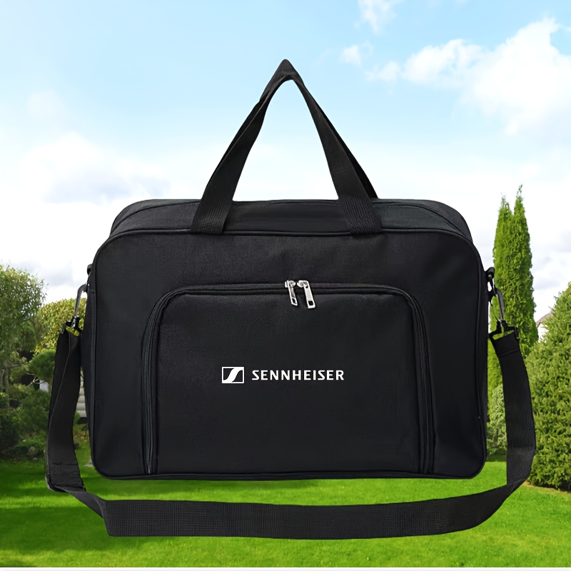 TEMU For Minimalist Logo Travel Bag: Minimalist Logo Travel Bag, Audio Enthusiast's Travel Bag, Handbag, Gym Bag, Travel Storage For Audio