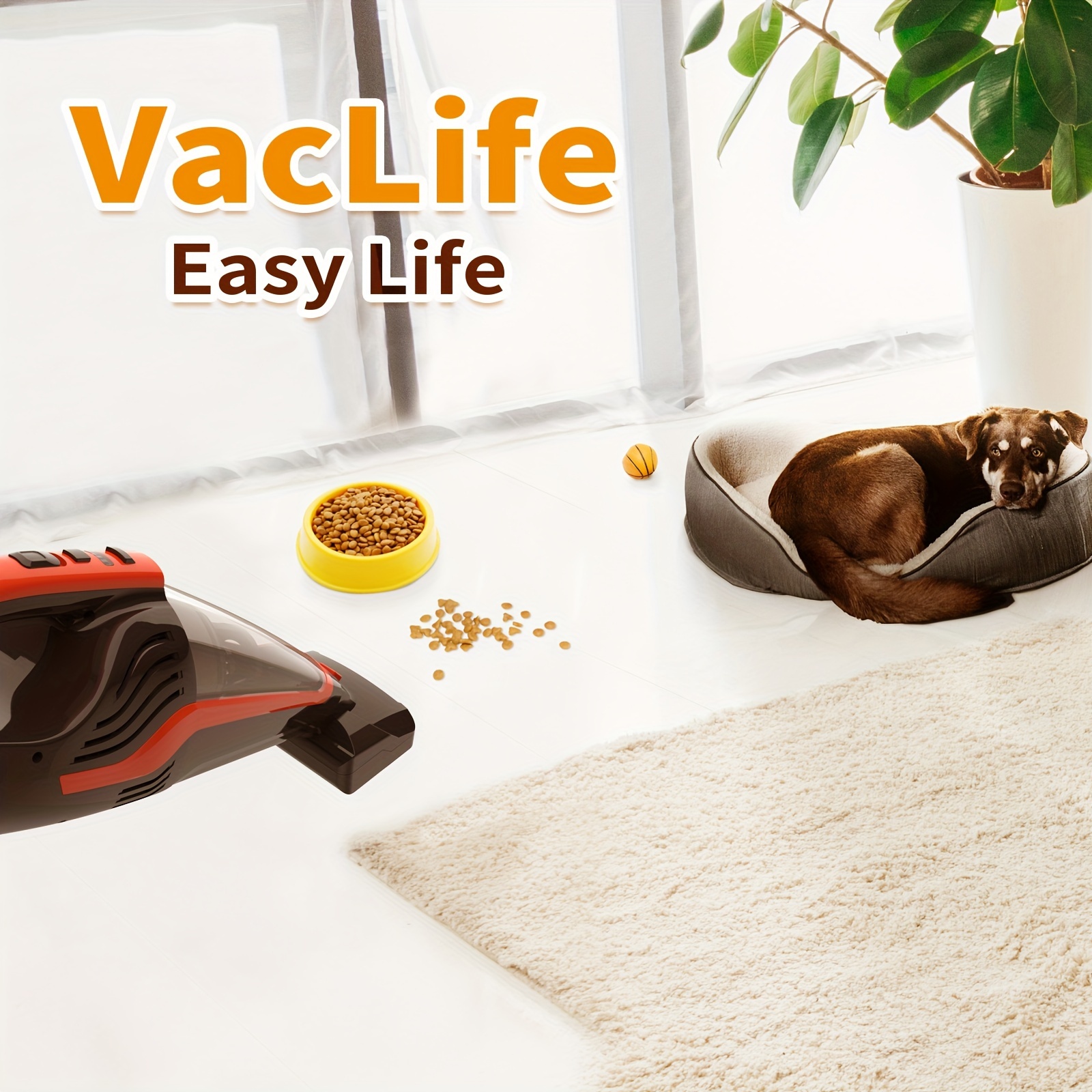 

Vaclife pet Hair Handheld Vacuum-cordless Handheld Vaccum, Well-equipped hand Vacuum with Led Light&reusable Filter, Rechargeable vacuum Cleaner For Pet Hair, Powerful Pet Vacuum with Motorized Brush