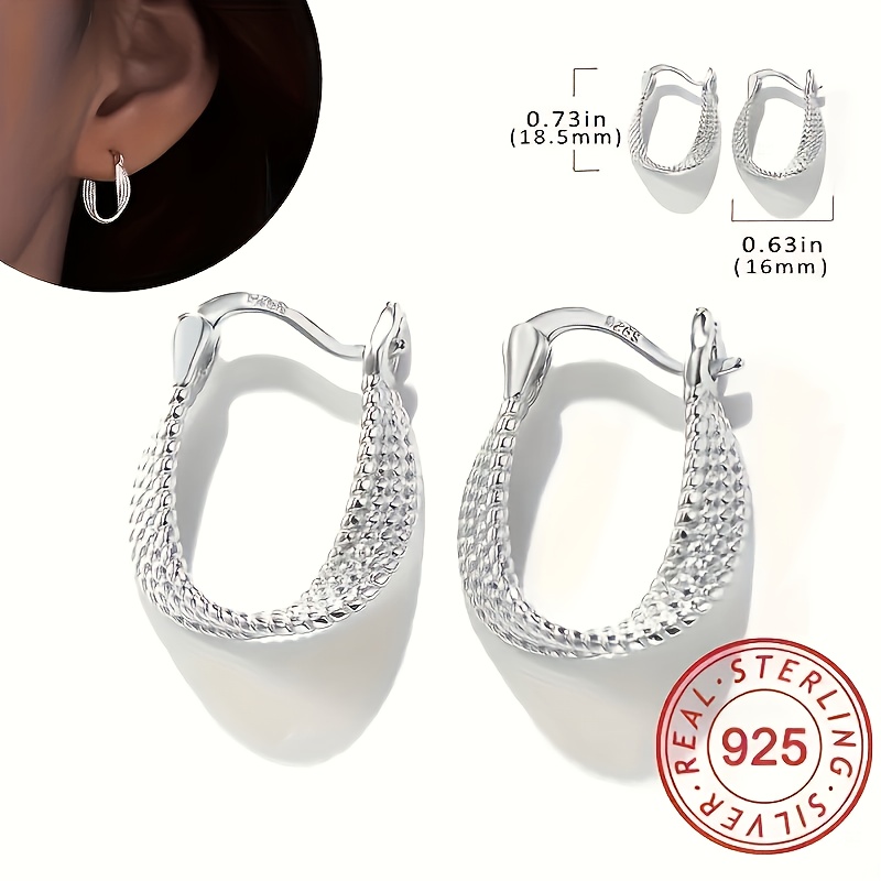 925 Silver Rotating Earrings Single Item Daily Party Work Wear