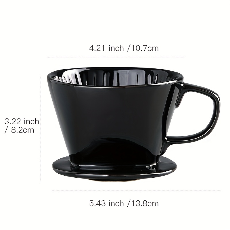 Image of -shaped Filter Cup Home Coffee Filter Funnel Pot Drip Pot Hanging Ear Filter Cup Hand Brew Pot