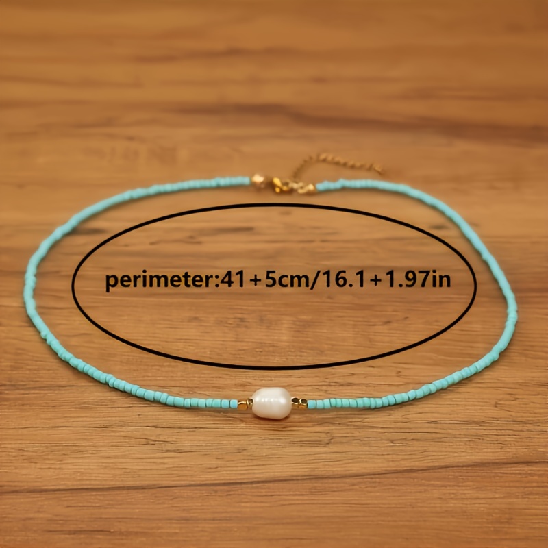 Bohemian Style Freshwater Pearls Beaded Necklace Set