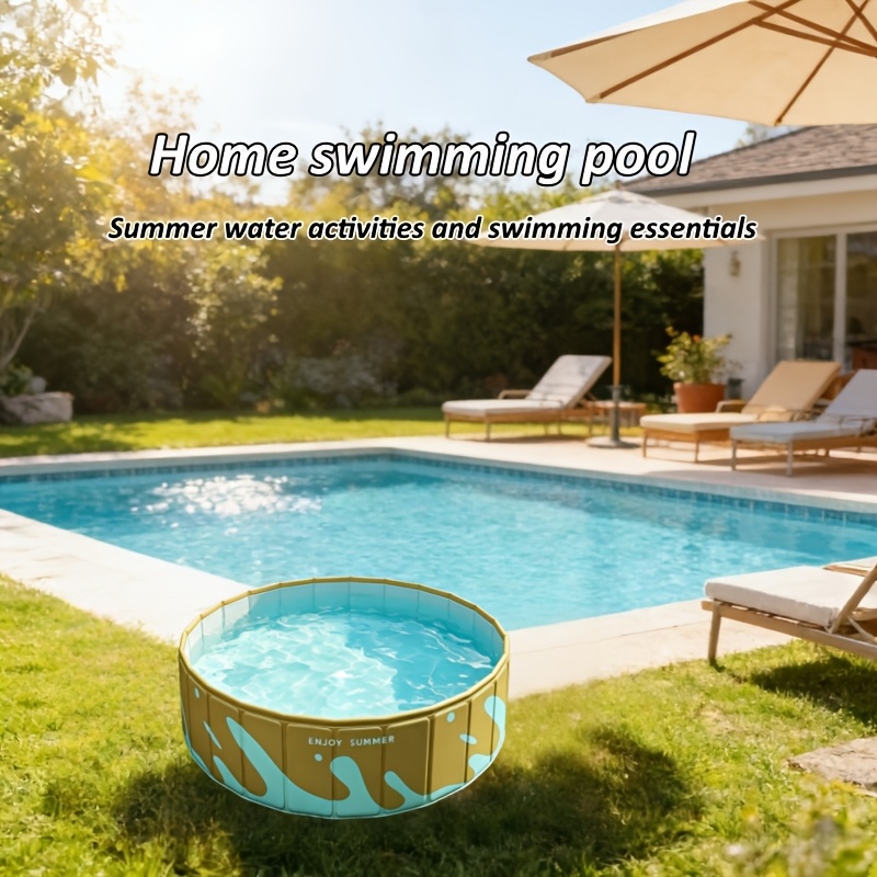 No-Installation Foldable Round Swimming Pool for Outdoor Use