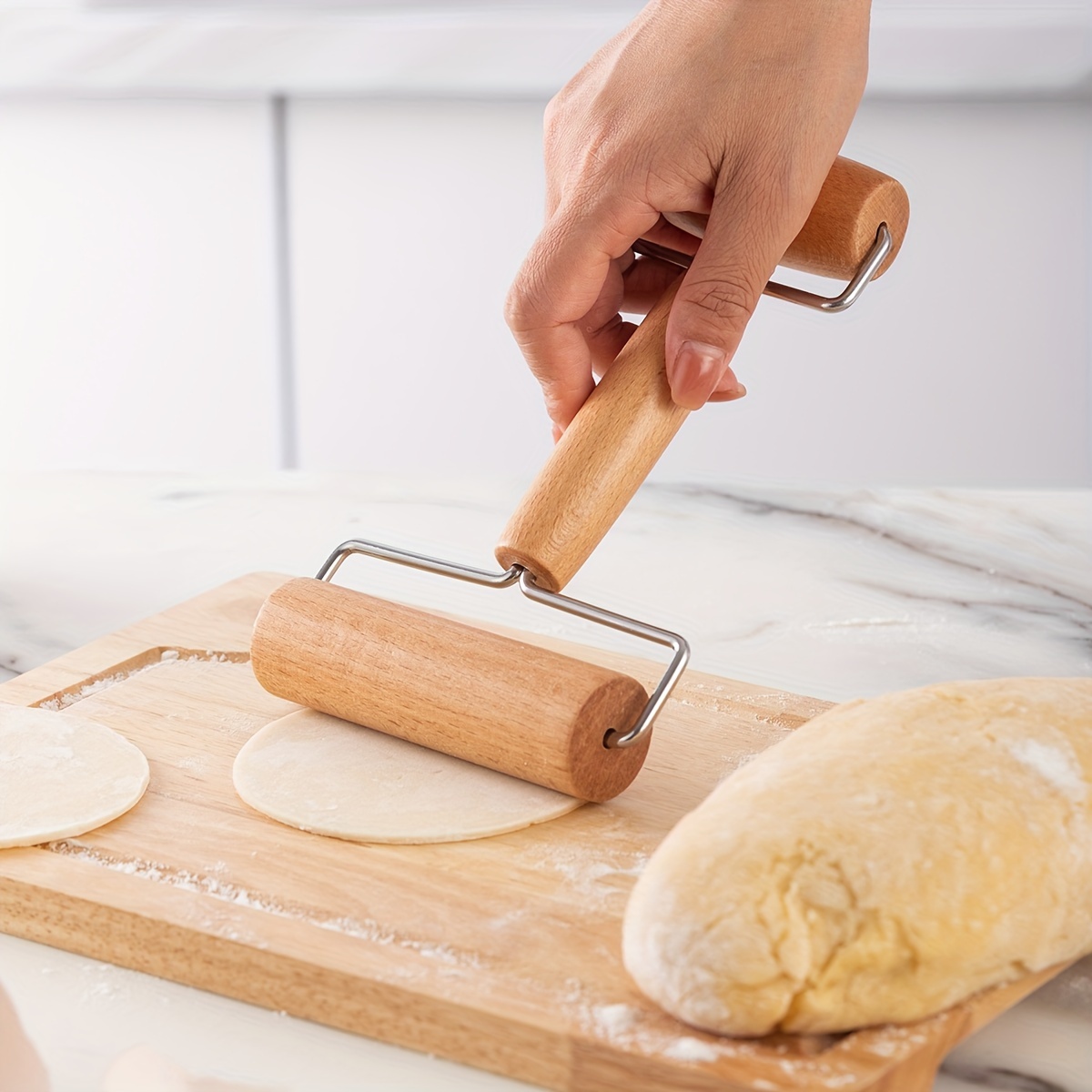 

Rouleau à Pâtisserie à Double Extrémité à Tenir - Inoxydable & , , , Biscuits, Dumplings & Nouilles - Gadget de