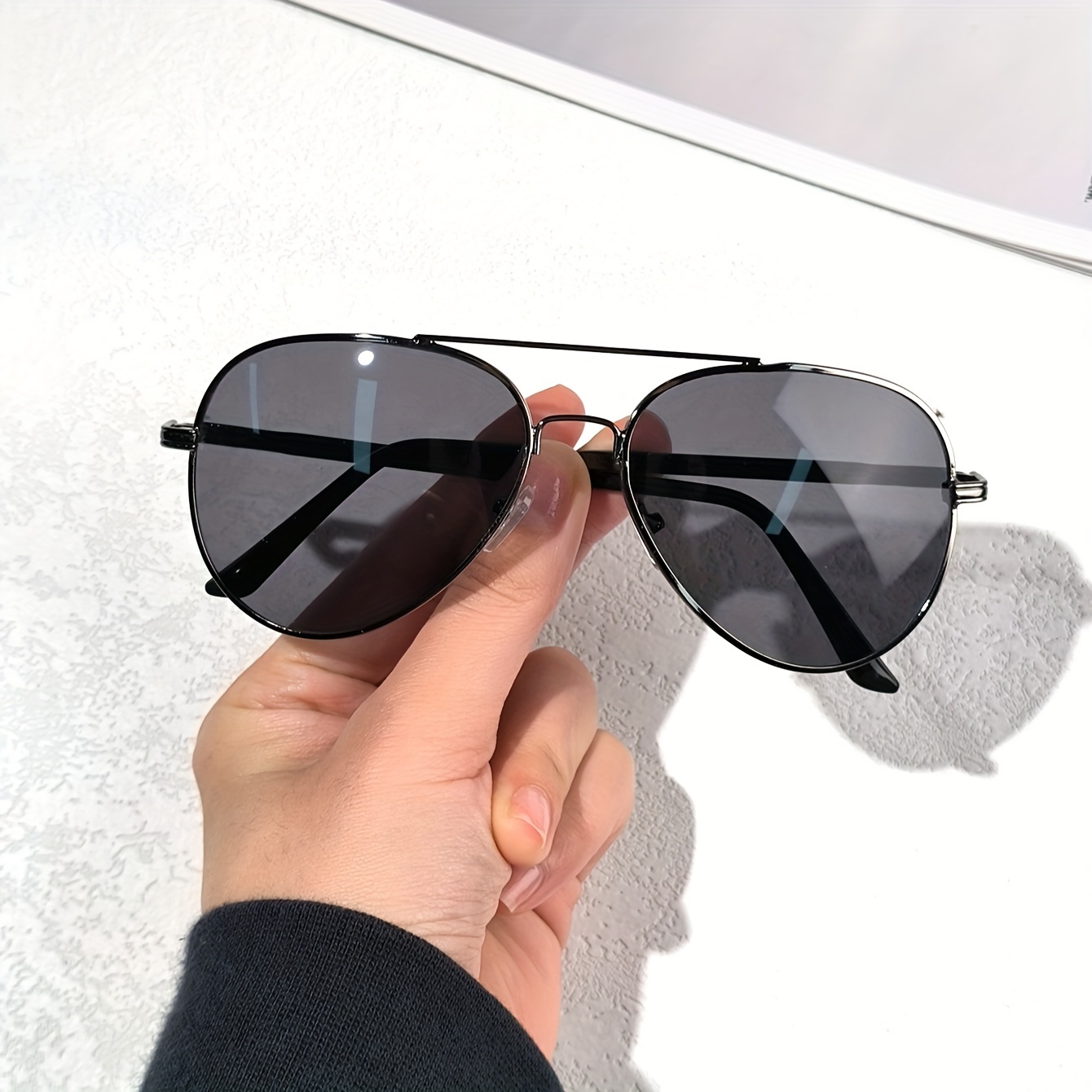 Classic * Sunglasses For Women Men Anti Glare Fashion Metal Frame Sun  Shades For Driving Beach Travel