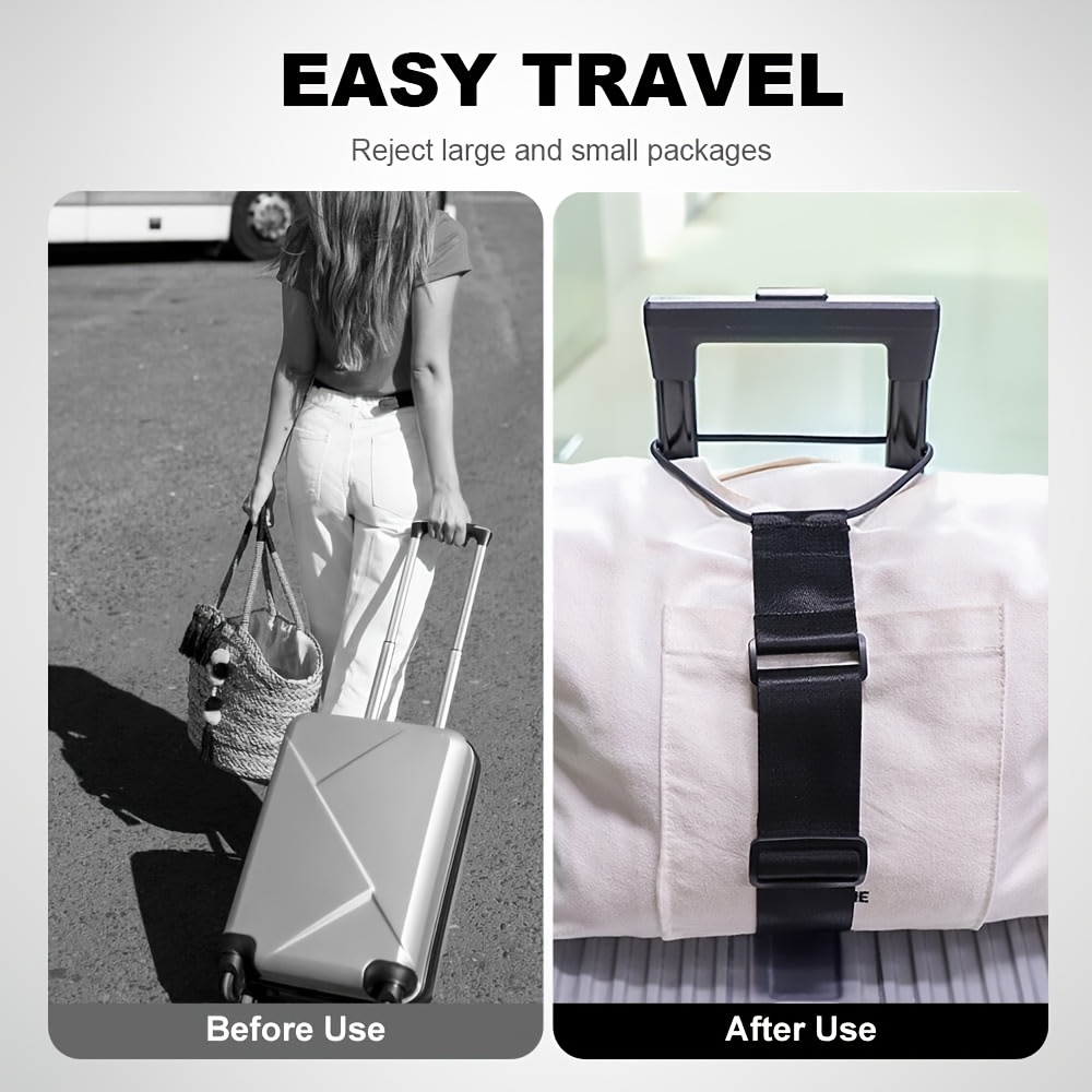 4pcs multi use strong adjustable luggage connector st ps 2026 new suitcases  ow t vel st ps luggage connector st p secure stacking adjustable elastic luggage st p t vel backpack shoulder st p luggage tie for t vel Product details 5