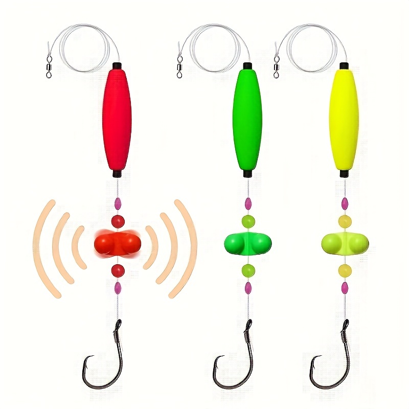 

Gourami Catfish Float Rigs - 6pcs Santee Rig Bait Fishing Tackle With #6/0 & #8/0 Circle Hooks, Stainless Steel & Foam, Ideal For Catfish, New Year Fishing
