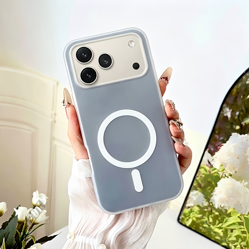 Phone Case: Casing for Honor 600 Pro 5G White Circular Macaron Color Phone Case Frosted Soft Feel 2-in-1 Layered Design Shockproof Protective Cover
