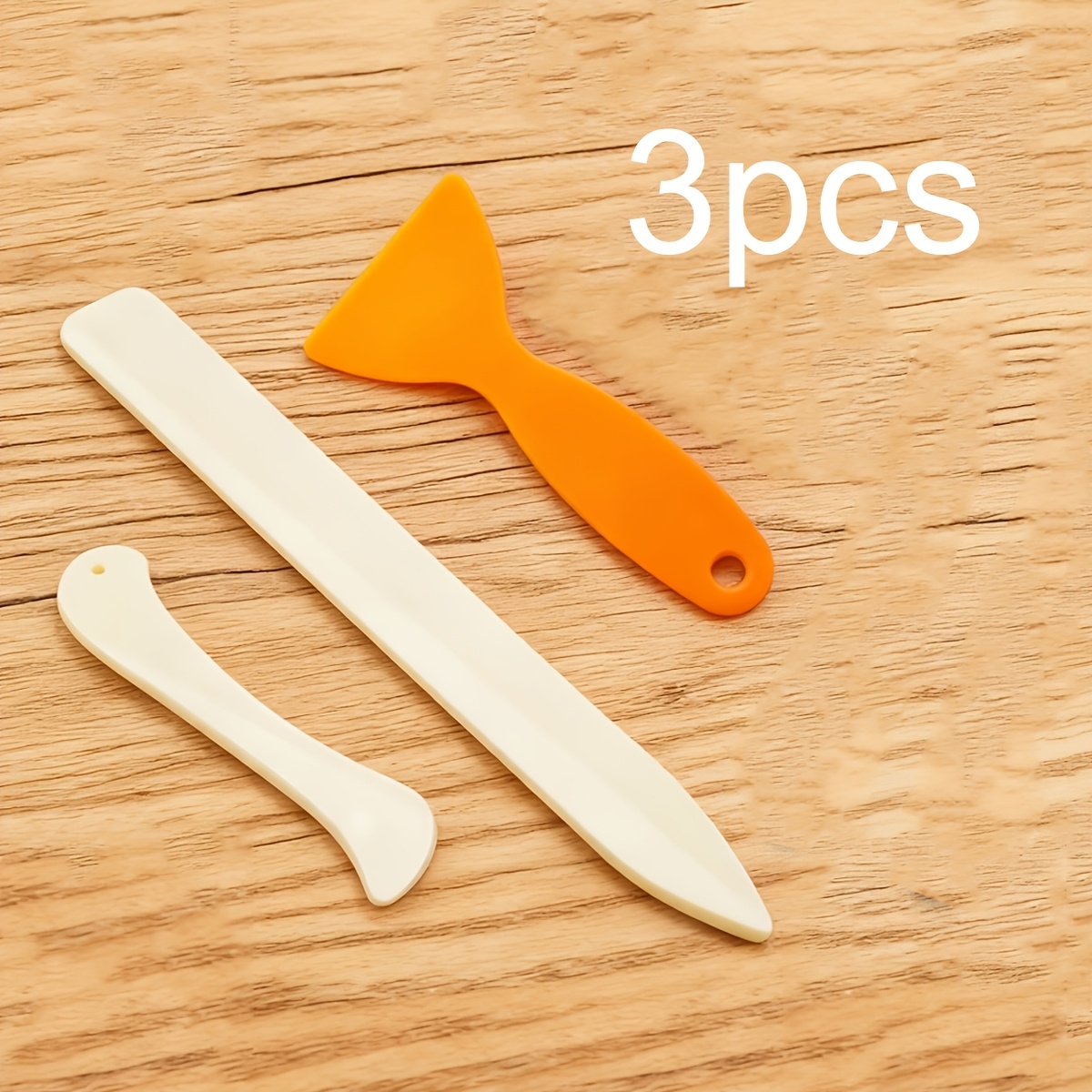 TEMU 3pcs Embossed Additions, Folder Paper Creasing Tool, Handmade Scrapbook Binding Paper Card, Craft, Handmade Leather Polishing Binding Book Card