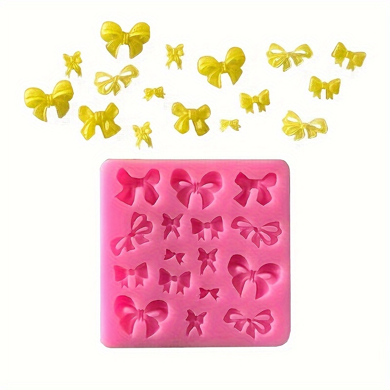 

1pc Silicone Mold For Making Bow Tie Fondant Chocolates, Diy Baking Cake Decoration Accessories, Clay Silicone Mold, Easy To Release, Kitchen Gadgets, Baking Tools