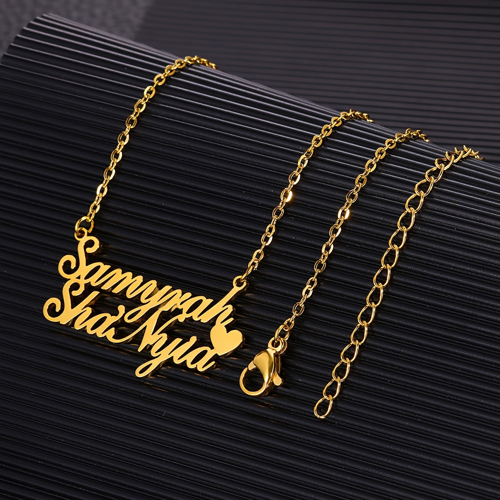 TEMU Personalized Stainless Name Necklace, Family Necklace With Multiple Names, A Gift For Grandma, Grandmother, And Mother