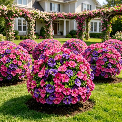 item picture 2pcs luxury large outdoor artificial flowers multi color ground insert flowers ground insert tree with support uv resistant mixed shrub flower combination suitable for summer autumn indoor outdoor decoration home d