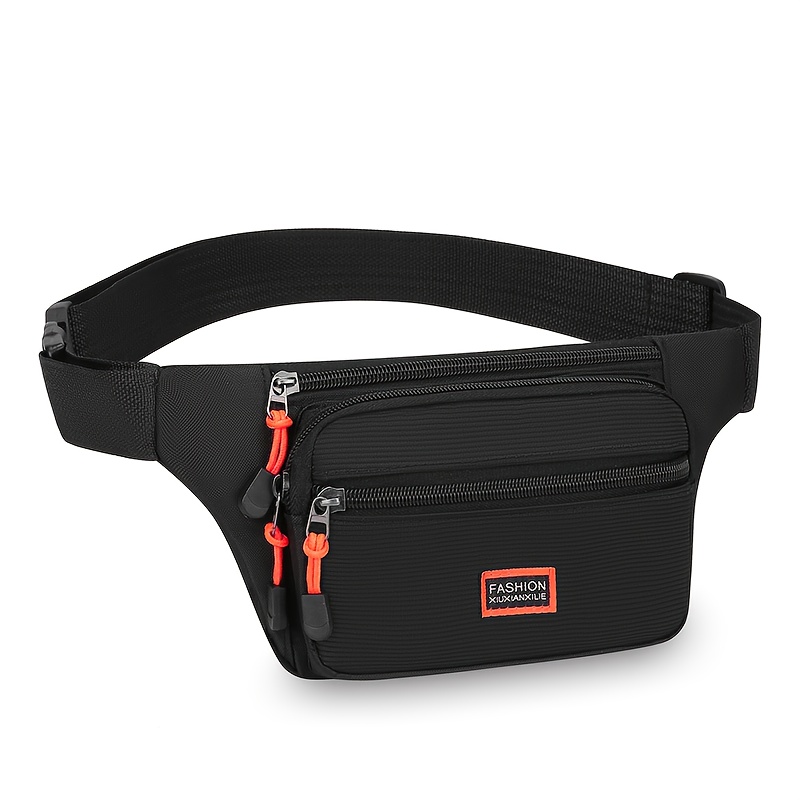 E-shop Schmale Outdoor-Hüfttasche, Umhängetasche, für Damen Herren, mit Diebstahlsicherem Reißverschluss auf der Rückseite, geeignet für Outdoor-Sport,