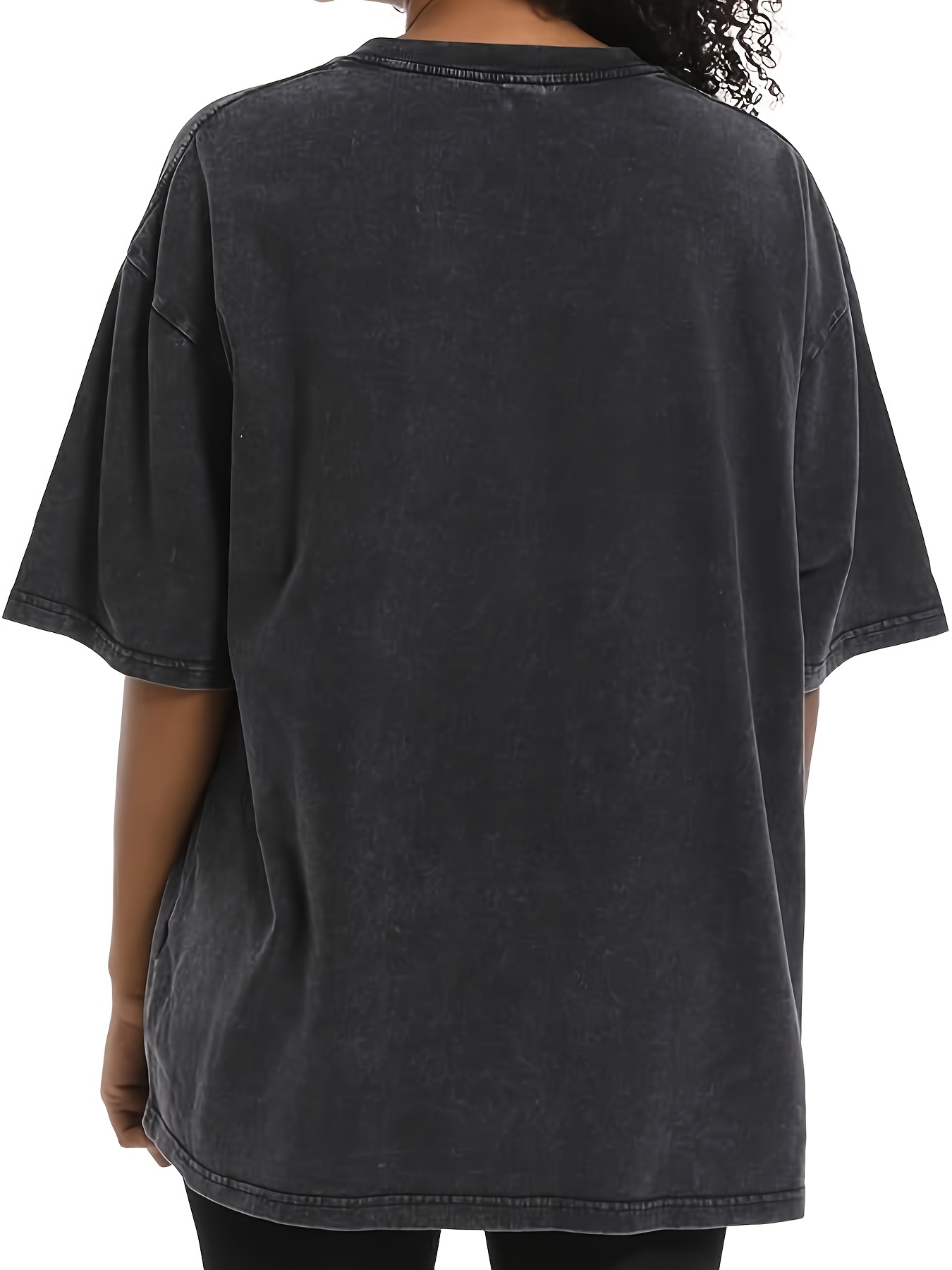 vintage stil acid wash majice set od 3 oversized kratkih