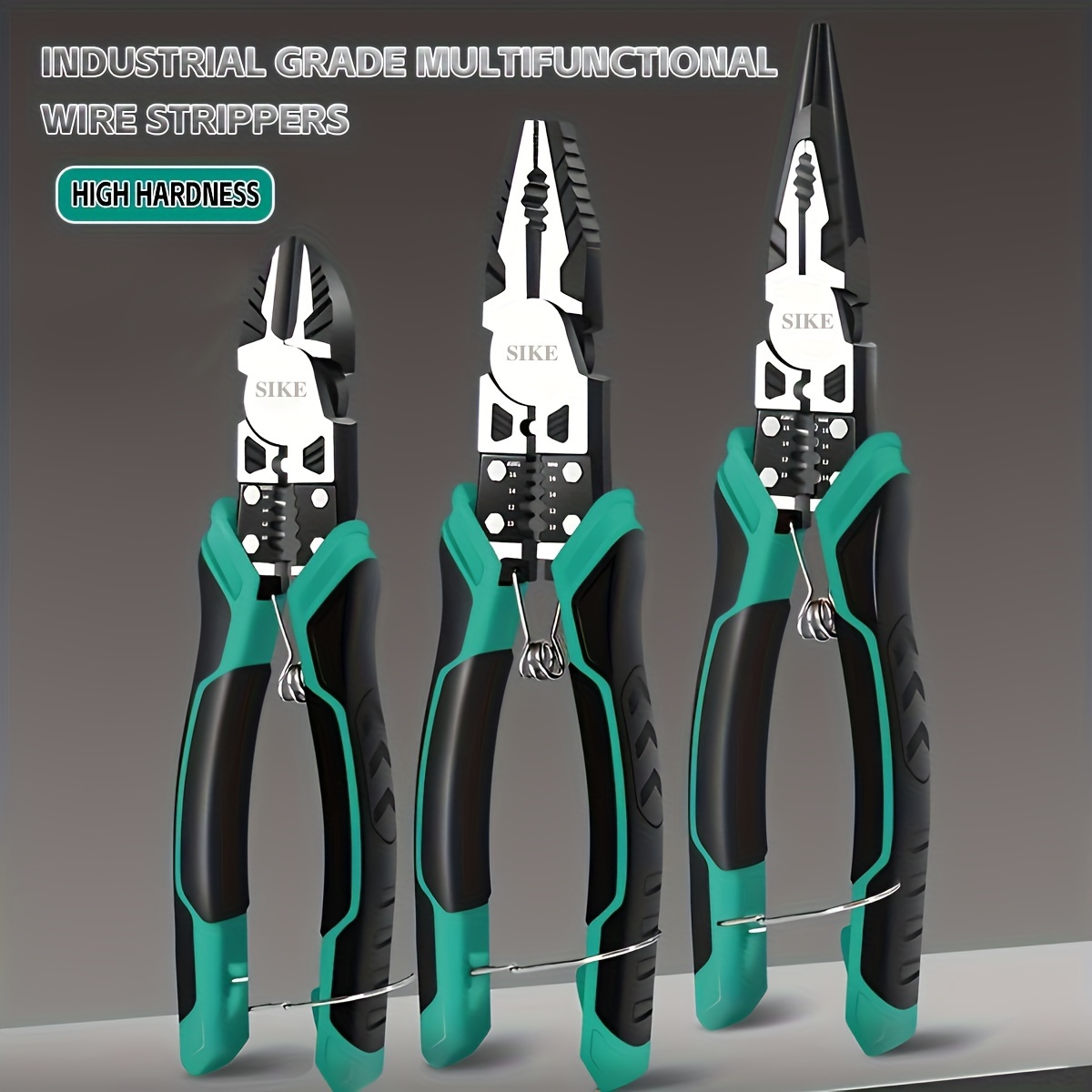 

9-in-1 Multifunctional Pliers Set - Perfect For Cutting, Clamping & Stripping Wire - Labor-saving Spring For Electricians & Diyers!