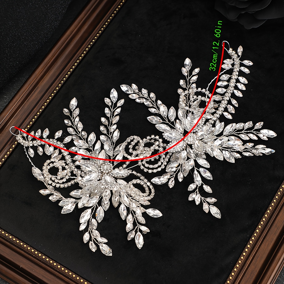 Light Eyelet Rhinestone Bridal Headpiece Additions