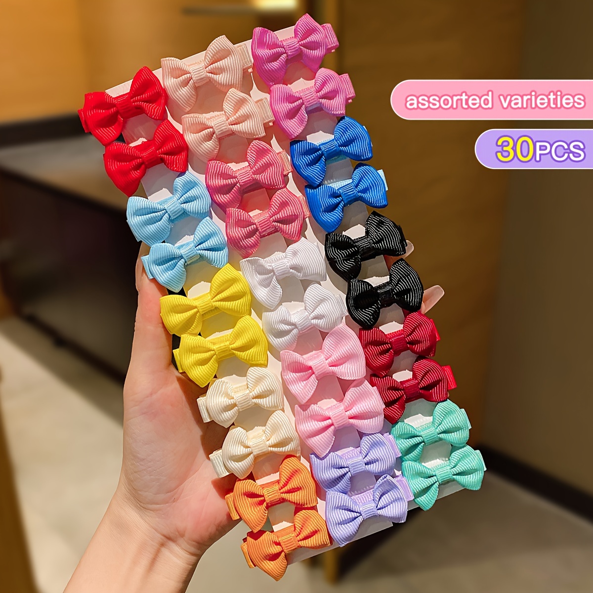 

30pcs Fashion And Cute Bow Hairband, Versatile And Easy-to-use For Girls