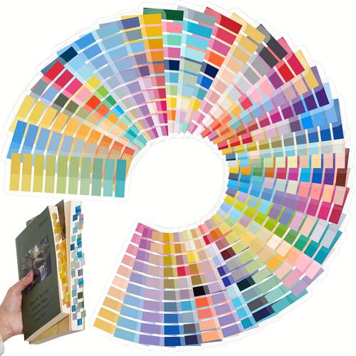 8000pcs of transparent sticky tabs for books featuring multi colored page markers and gradient colors annotating and reading supplies making a great gift for book lovers