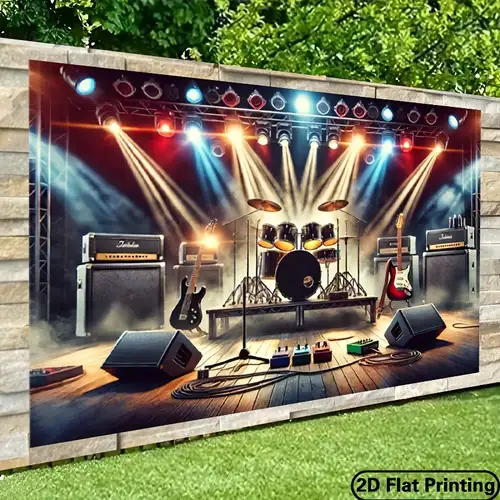 Outdoor Concert Stage Background Festival And Concert Banners And