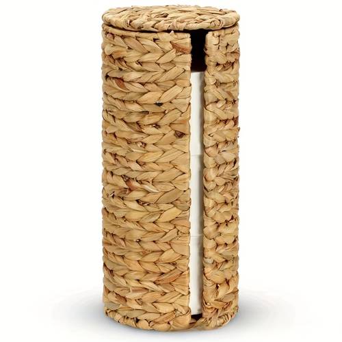 rattan toilet paper holder freestanding 3 roll storage box self bathroom storage box suitable for bathroom