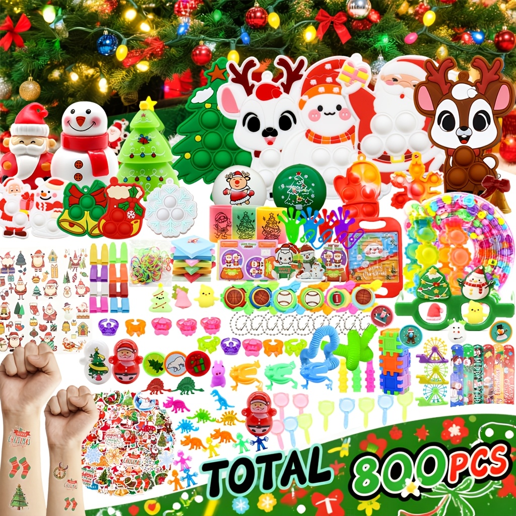 TEMU 800pcs Party Favors, Bulk Fidget Toys, Gift Bag Fillers, Classroom Prizes, Birthday Gifts, Party Supplies, Loot Bags, Classroom Exchange Gifts,