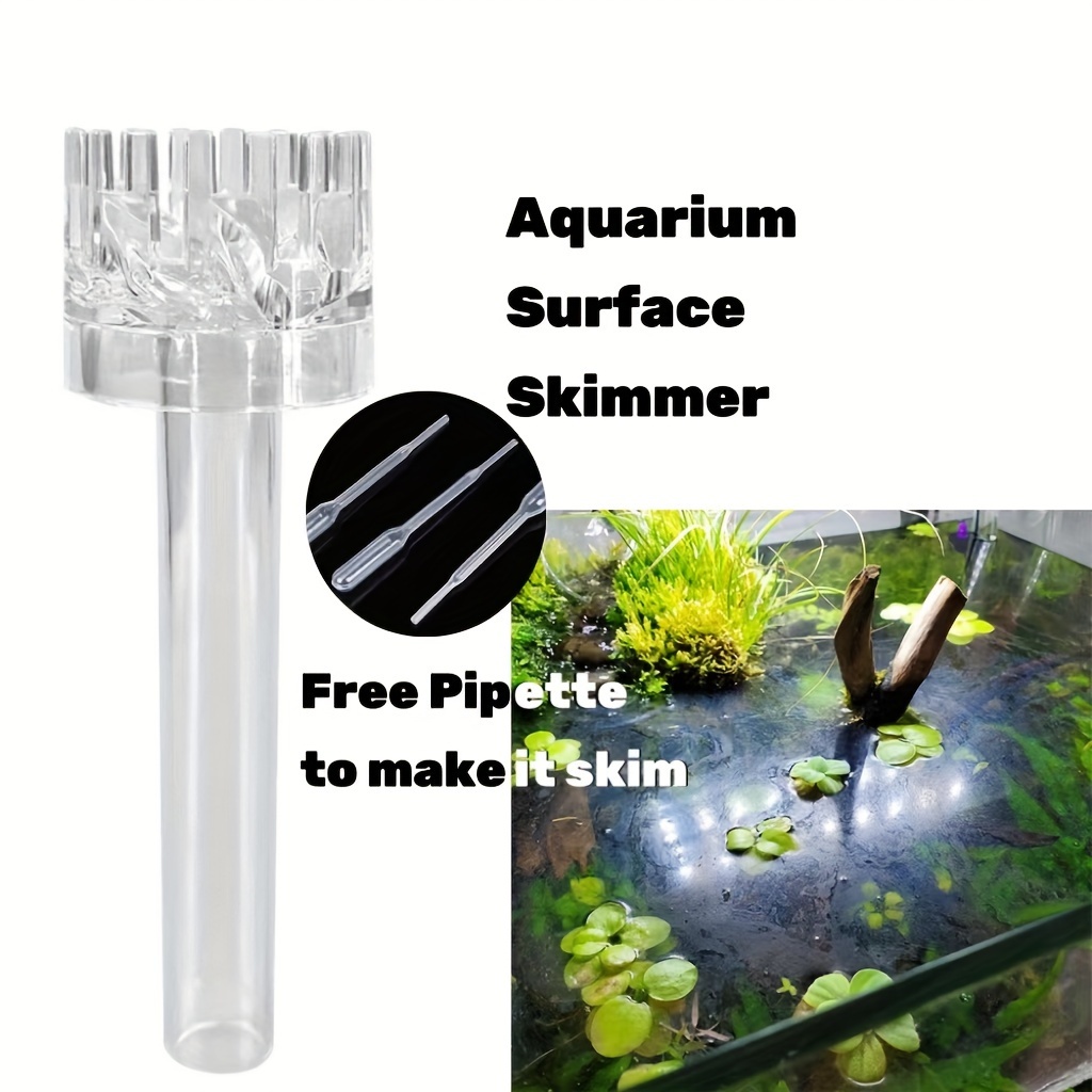 Aquarium Protein Skimmer Fish Tank Surface Oil Protein Skimmer Remover Mini  Filter for Small Coral Aquarium Plant Water Tank(#1)