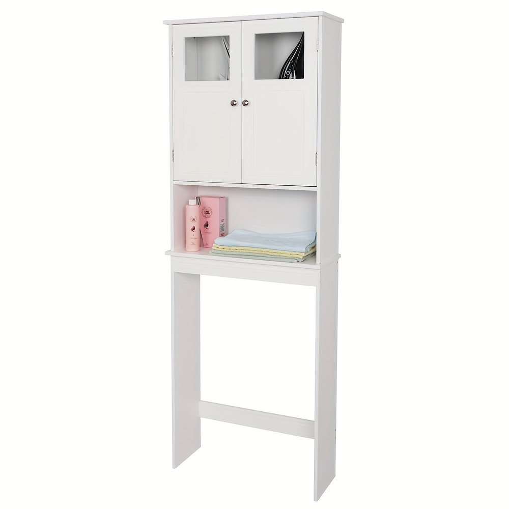 

Modern Wall-mounted Standing Bathroom Cabinet With 2 Doors White