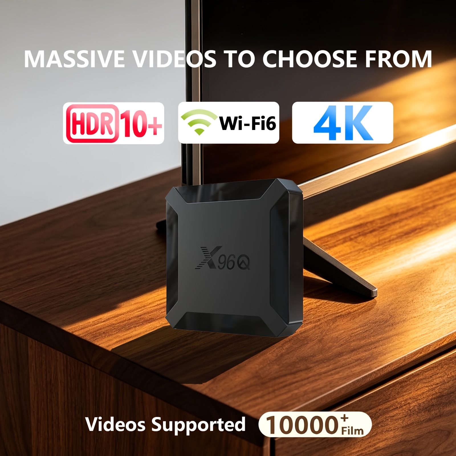 Smart Streaming Tv Box, 10.0 Version, -core H313, 2gb/16gb Capacity, 2.4g Wireless Network, 100m Lan, 4k Video , H.265 Tv Box