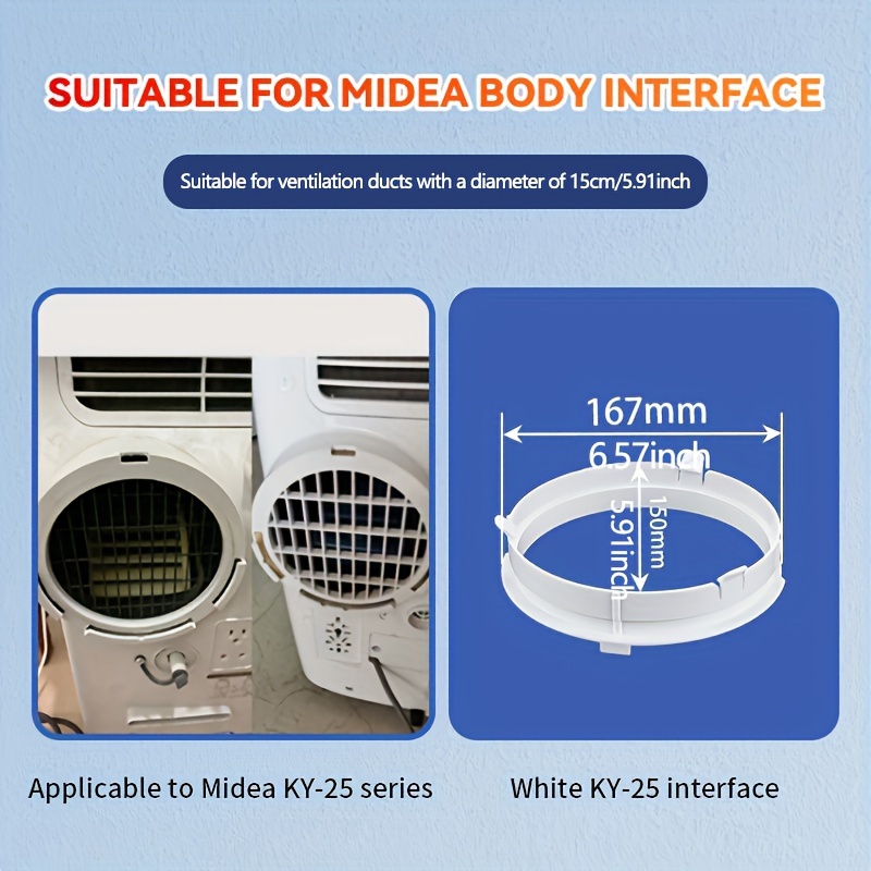 Adattatore Tubo Di Scarico Per Condizionatore Portatile - Diametro 150mm | Connessione Stagna E Pratica - Foto 11