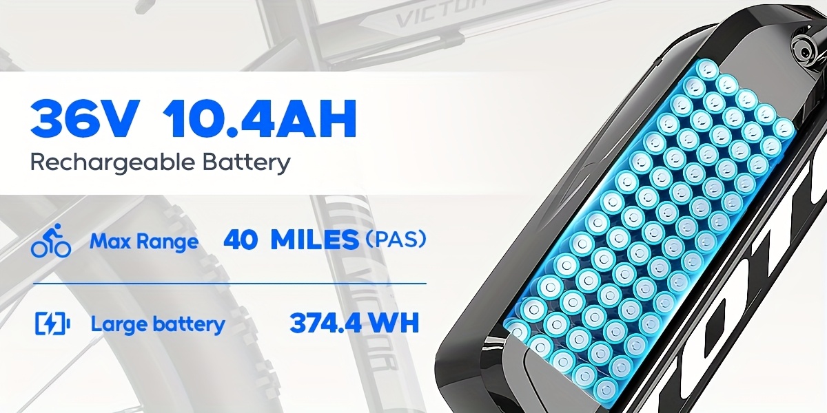 Electric Mountain Bike, Electric Bike For Adults, Electric Dirt Bike, Max Speed 32km/h, 10.4Ah Battery, 26'' Tire, Suitable For Daily Commuting And Mountain Biking.