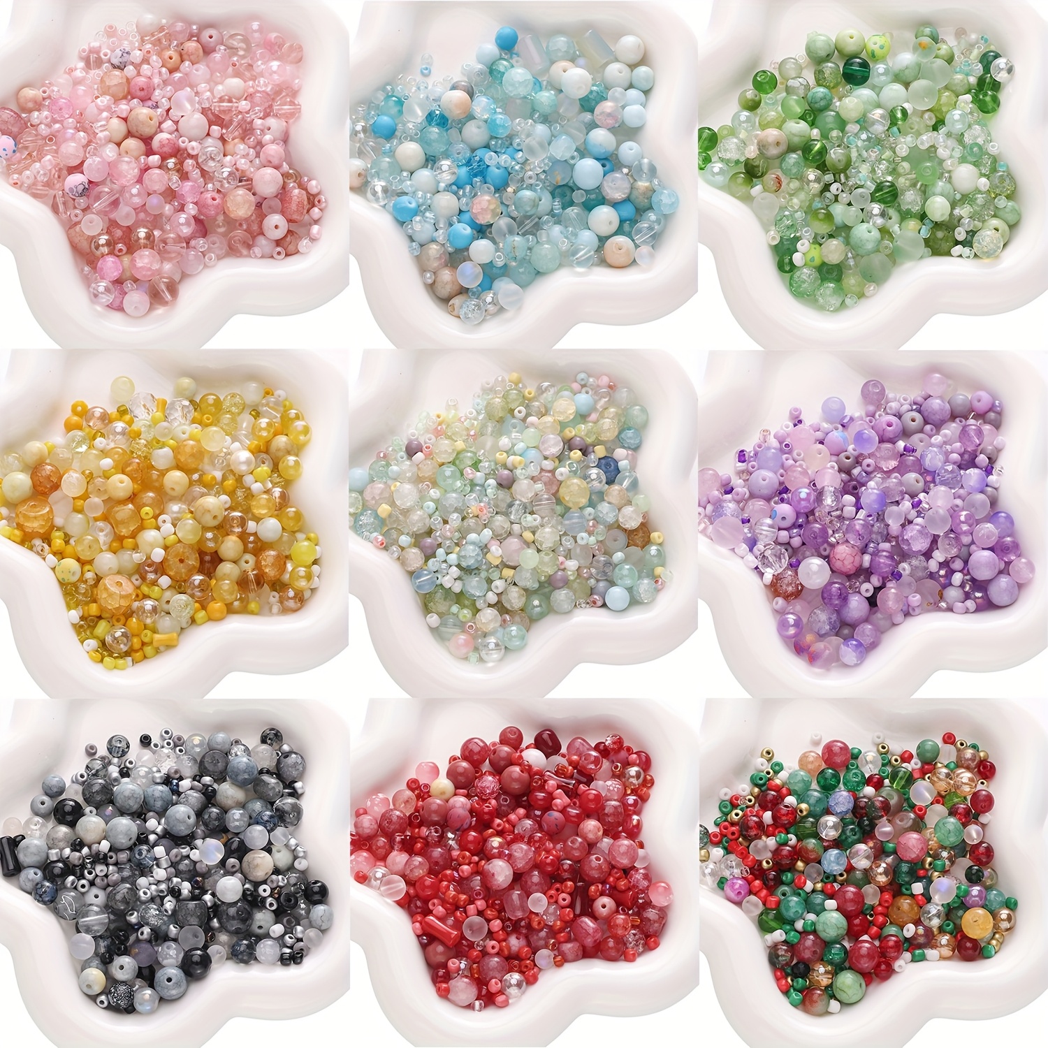 Perlin Rocailles - Perline Di Vetro Per Semi Indiani, 3 Mm, Opache, 8/0