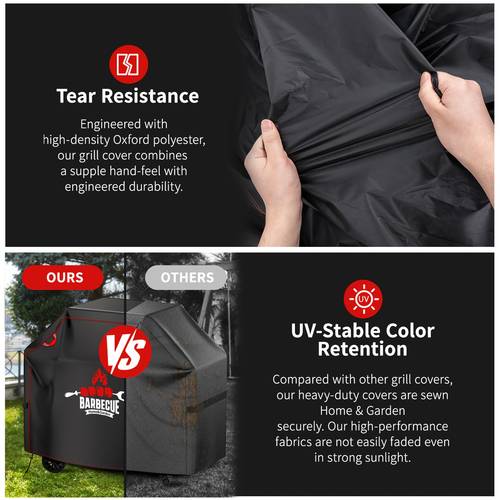 ry bbq cover outdoor grill resistant oxford fabric gas grill cover with adjustable hem fits 6 sizes
