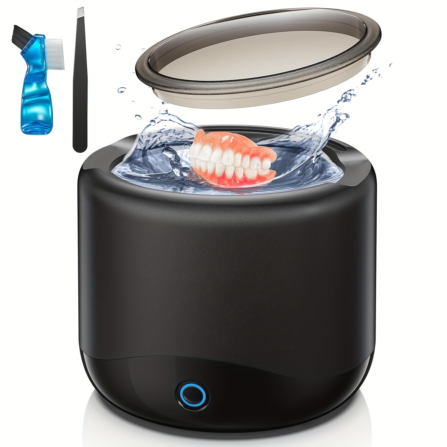 

Ultrasonic Cleaner Retainer Cleaning Machine - 45khz Portable Ultra Dental Cleaner - Professional Cleaning Mouth Guard, Aligner, Denture, Toothbrush Head, Jewelry For Home Or Travel