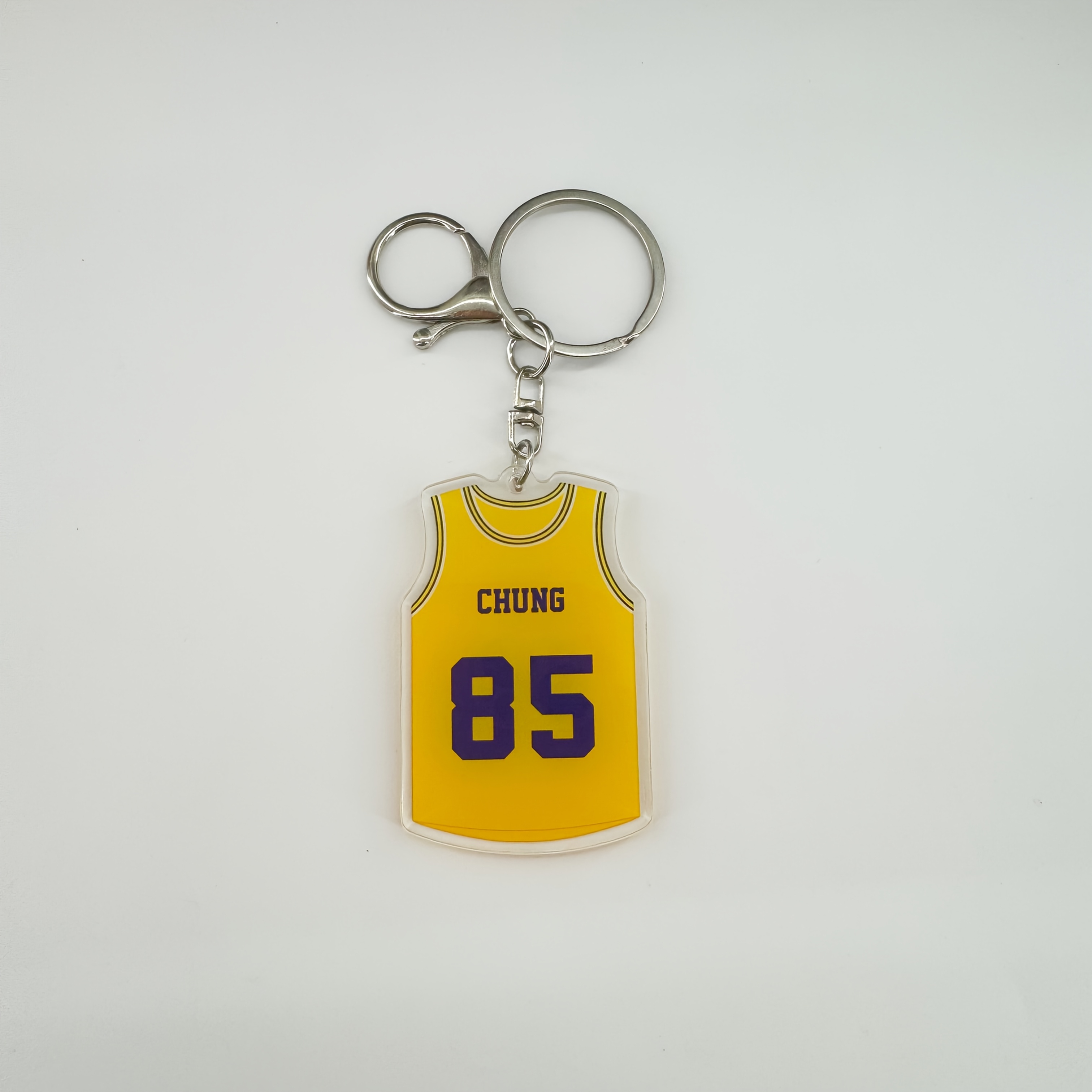 TEMU Porte-clés Maillot de Basket Personnalisé 2D - Idéal pour Anniversaires et Fêtes - Impression Nom & Numéro - - Cadeau pour Athlètes, Fans,