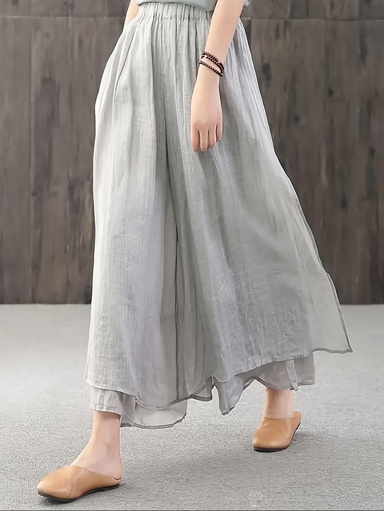 パンツ OHOTORO Culotte Pants White White Culotte Pants – Asuso Couture