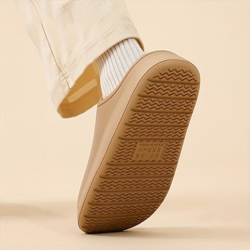 Thickened Plush Slippers with a Soft EVA Sole, Designed for Men, Featuring a Easy And Elegant Style Suitable for Home Use
