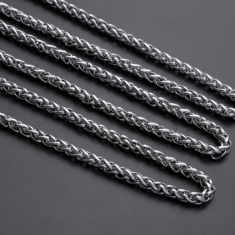 316 Stainless Steel Dragon Bone Chain Necklace, Retro Punk Style