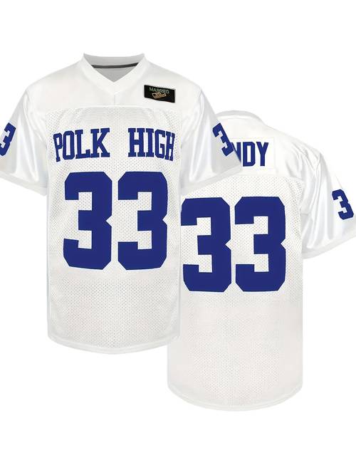 1pc mens polyester v neck football jersey embroidered 33 high breathable sports t shirt for training competition loose adult outdoor sports events