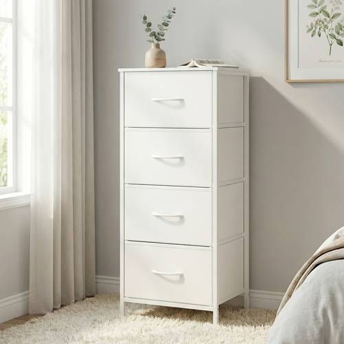 chest of drawers 3 4 5 drawer storage dresser steel and mdf construction non woven fabric drawers multifunctional organizer for bedroom closet entryway clothes