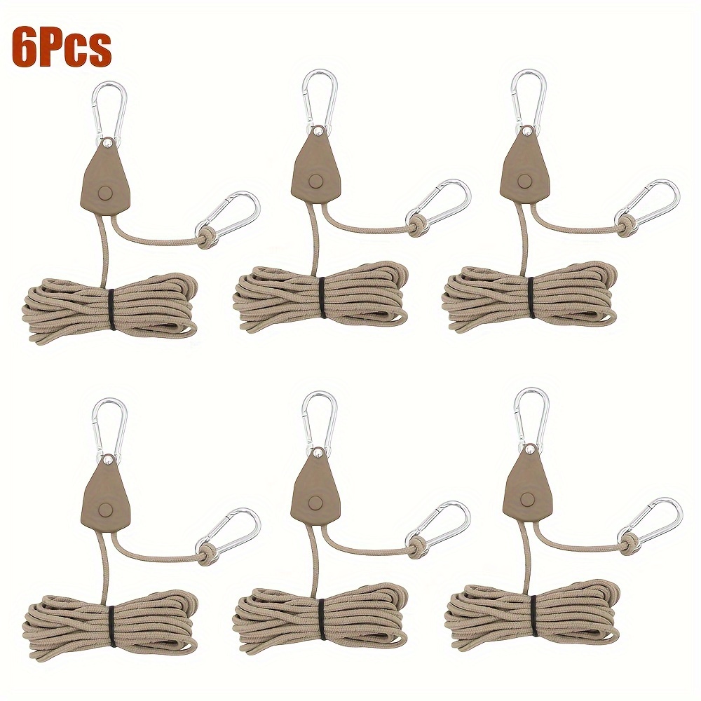 Reflective Ratcheting Tie-Down Ropes (6 pcs)