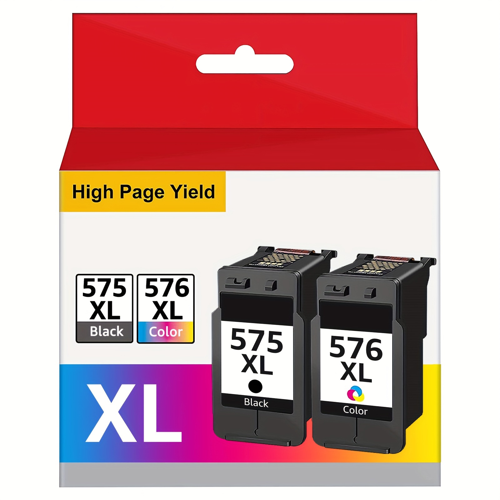Printer Cartridges 575 Xl 576 Xl Ink Cartridges Compatible With 575 576 Printer Cartridges Black And Colour For Ts3550i Tr4750i Tr4751i Ts3551i 2-pack