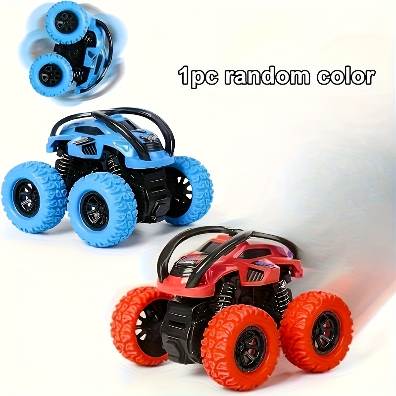 Image of 1pc Monster Truck Toy For Boys And Girls Aged 3+, Manual Operation, No Batteries Required - Perfect Easter, Christmas Gift Party Games & Activities Random Color