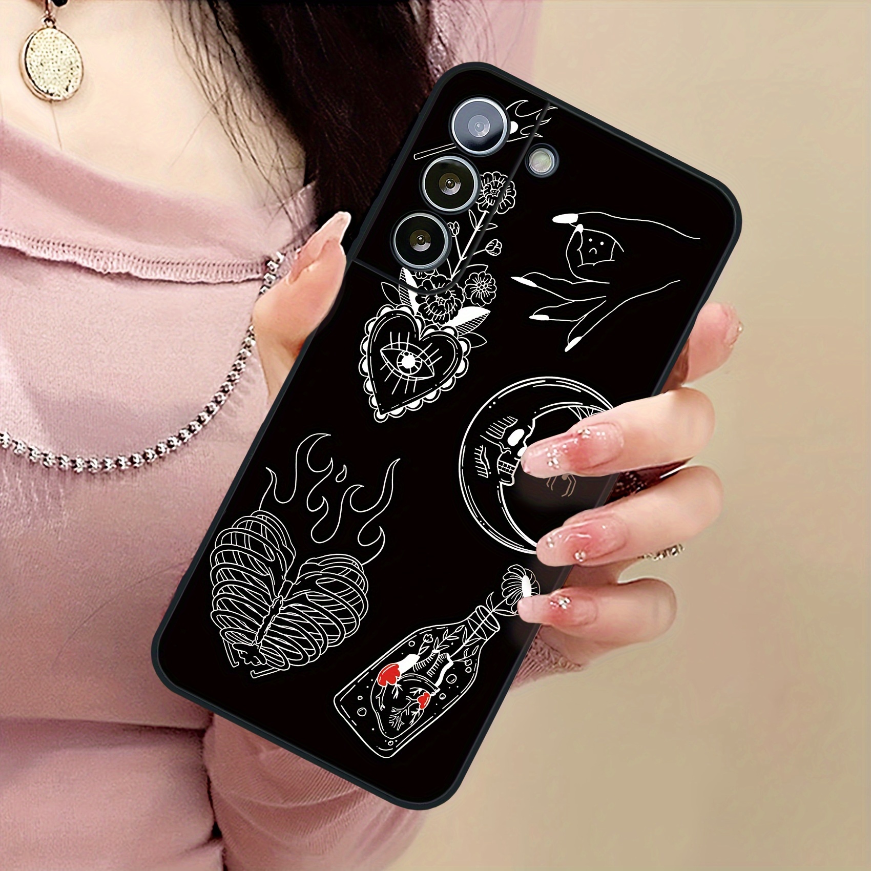 TEMU Phone Case: 2d Flat Shockproof All Inclusive Case For Galaxy A22 5g S21 Ultra A03 A23 5g A20e M21 A40 A11 A50 M52 Tpu H949