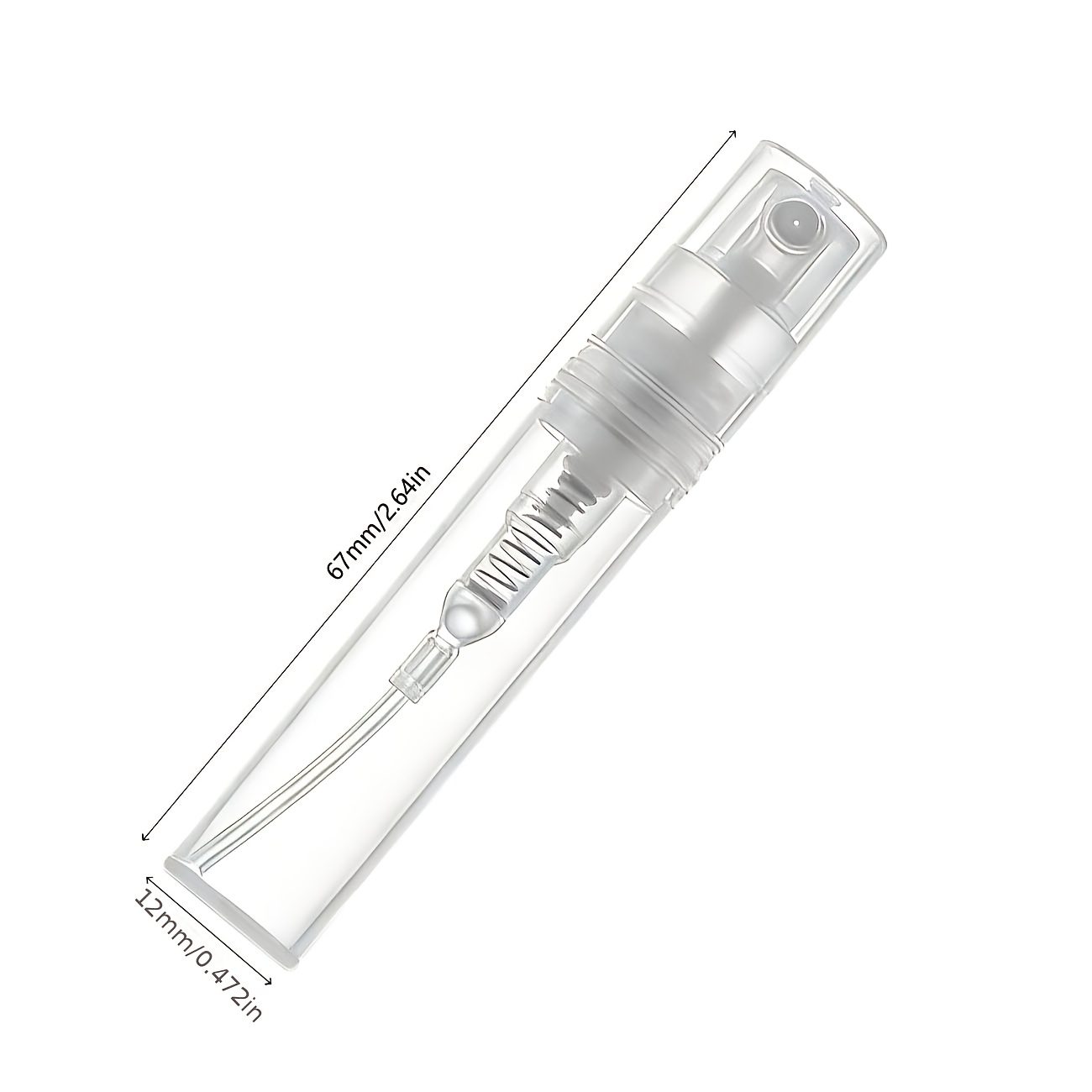 TEMU 15pcs Mini Clear Plastic Spray Bottles Mist Sprayer - Refillable Portable Travel Bottles Suitable For Perfume, Cologne, Essential Oils, Skincare