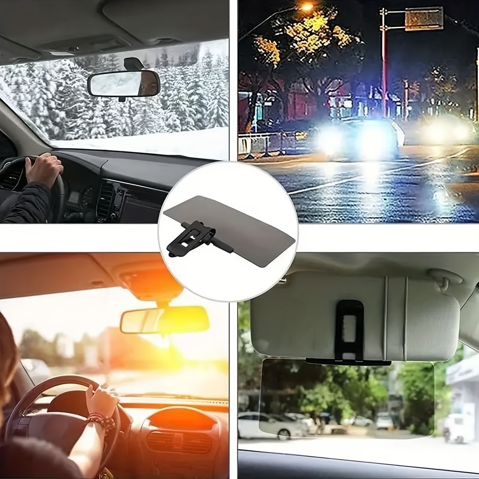 Extensor De Visera Anti-Deslumbramiento Para Coche, Camión Y SUV - Protector Solar Para Conducción Diurna Y Viajes Largos