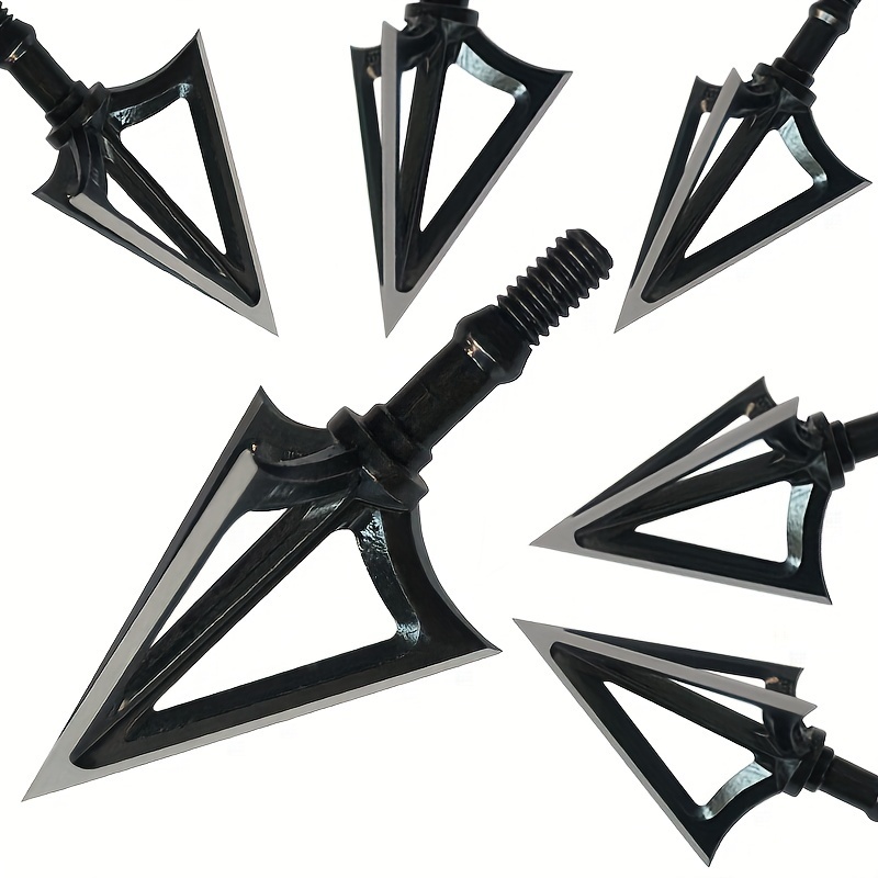 

Jianzd Archery Broadheads 100 Grain Fixed Blades Screw-in Arrowheads For Recurve Bow And Compound Bow