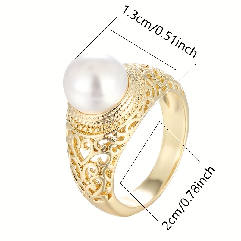 טבעת אלגנטית לנשים בעיצוב פרחוני חלול עם פני מלאמית פיללבון - זה נחוש, מושלמת ביג פילרן זה נחוש, מורכבת או מתנה, תכשיטי מתנה|טבעת אלגנטית|גימור זהב